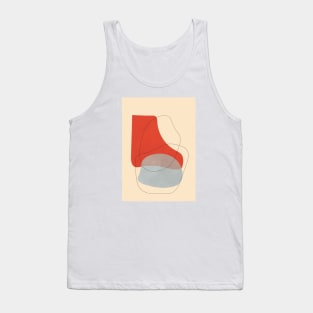 Abstract Shapes Art, Mid century, Modern Art Tank Top